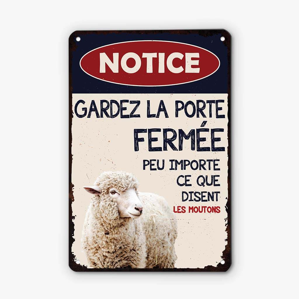 2973EFR2 peu importe ce que disent les poules plaque personnalisee animaux