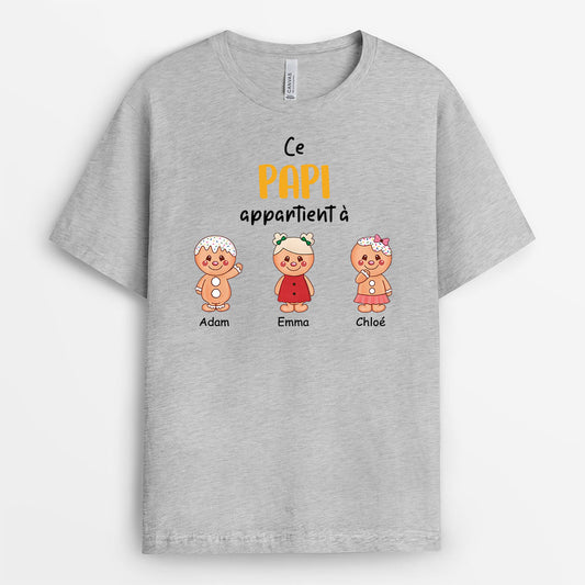 2977AFR2 cette mamie appartient a version biscuits tee shirt personnalise mamie