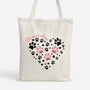 2979BFR1 maman chien chat avec coeur tote bag a personnaliser 2979bcq5d