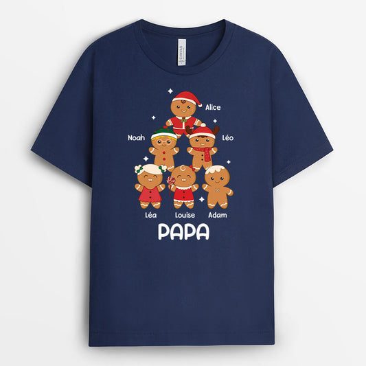 2996AFR2 papy avec biscuit bonhomme t shirt personnalise papy