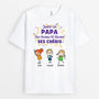 3000AFR1 juste un papa des annees 80 elevant ses cheris t shirt pour papa personnalise