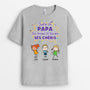 3000AFR2 juste un papa des annees 80 elevant ses cheris t shirt pour papa personnalise