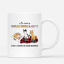 3009MFR1 cest lheure de nourrir les chats serieux mug avec chat personnalise