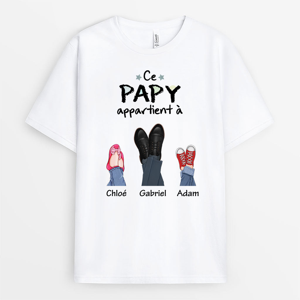 3012AFR1 ce papy appartient a version chaussures avec jeans tee shirt personnalise papy