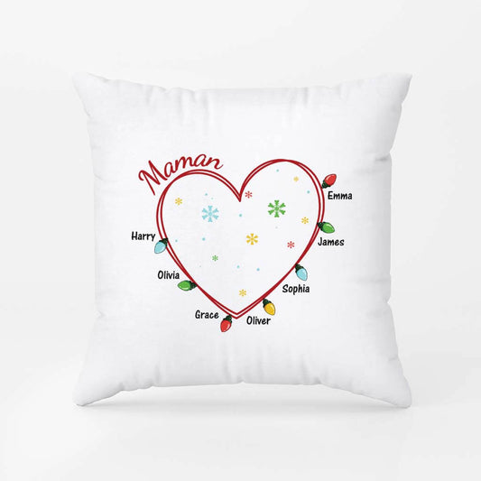 3017PFR2 mamie version lumieres de noel coussin mamie personnalisable