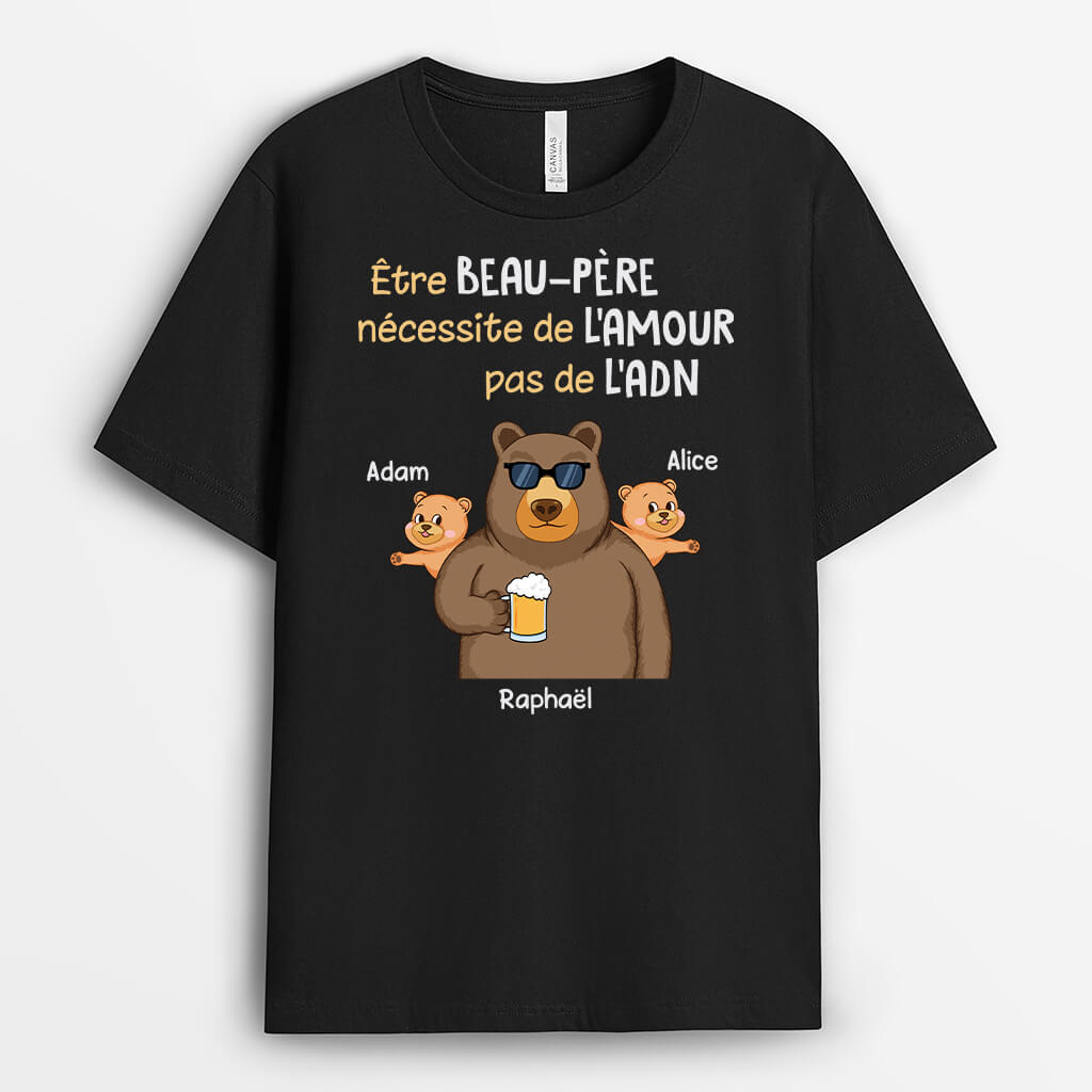 3020AFR1 etre beau pere necessite de lamour t shirt pour beau pere personnalise