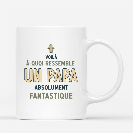 3027MFR2 voila a quoi ressemble un papa absolument fantastique mug pour papa personnalise