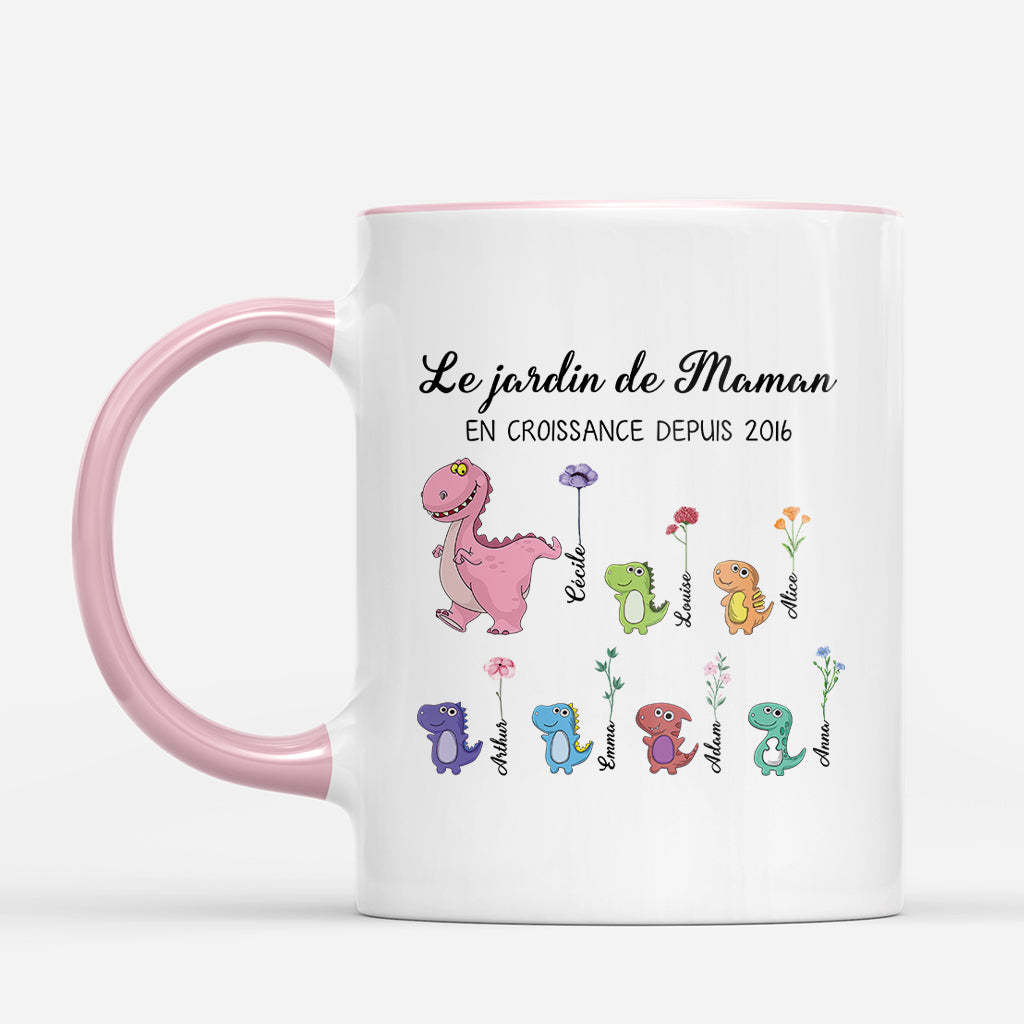 3031MFR2 mug personnalisable le jardin de mamie maman dinosaure 3031m8p5a