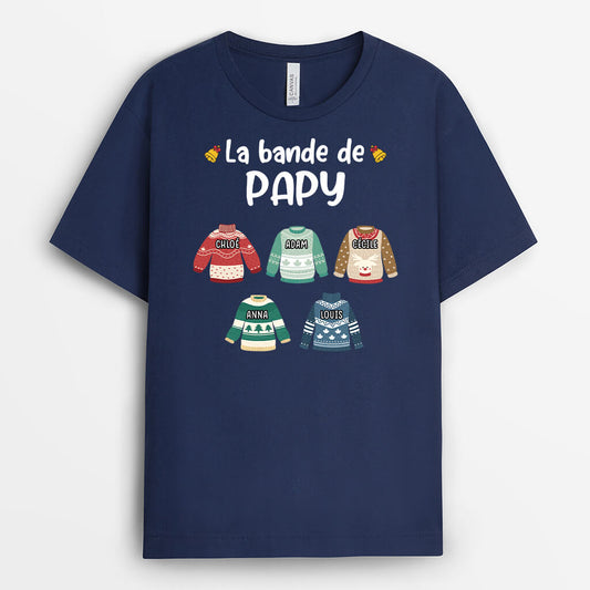 3037AFR2 la bande a mamie version pull de noel tee shirt grand mere pour noel