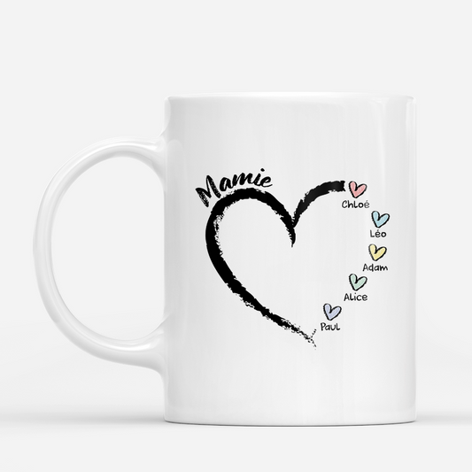 3044MFR1 mug personnalise maman mamie petits coeurs damour 3044m8m5a