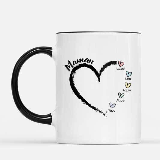 3044MFR2 mug personnalise maman mamie petits coeurs damour 3044m8m5a