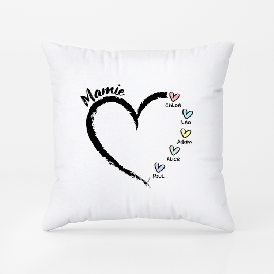 3044PFR1 coussin personnalise maman mamie coeur pastel 3044p8f5a