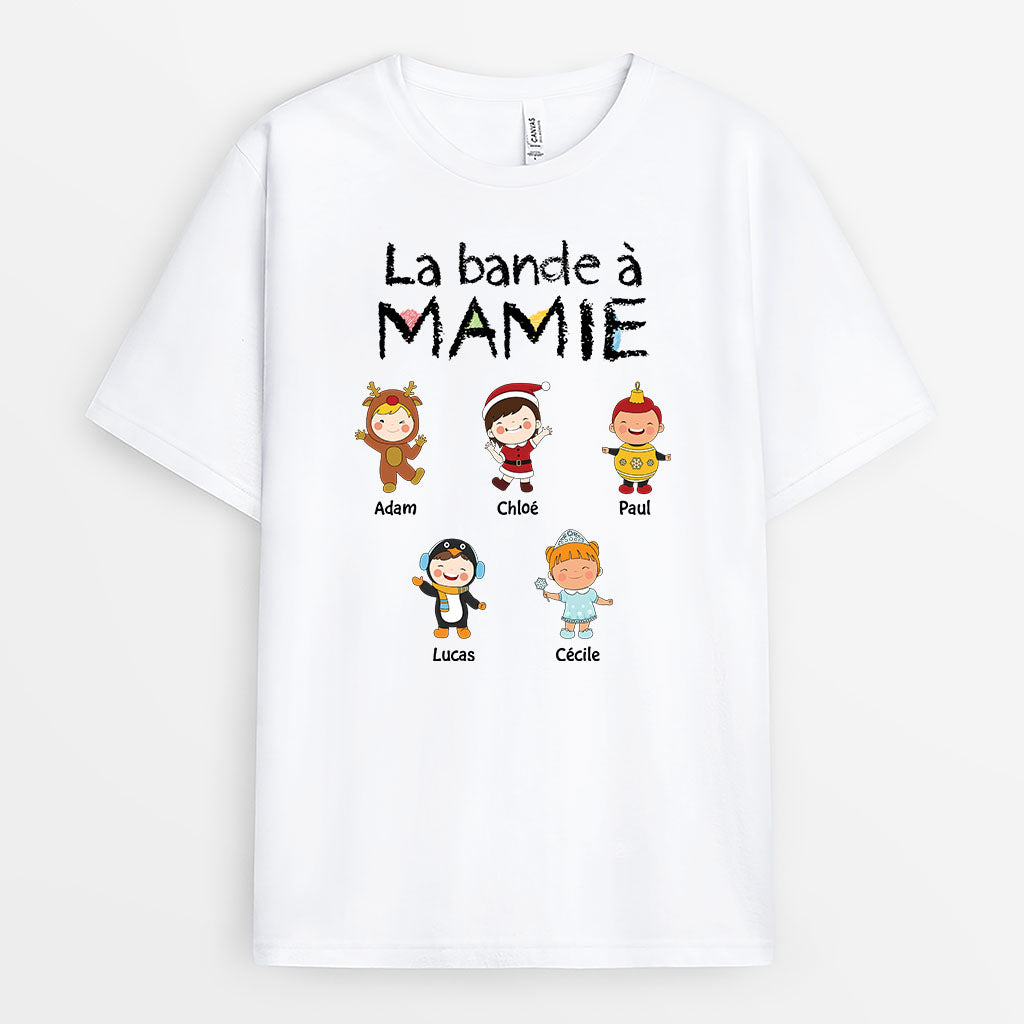 3059AFR1 la bande a mamie noel originale t shirt personnalise pour mamie