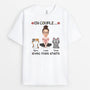 3062AFR3 en couple avec mes chats tee shirt personnalise chat