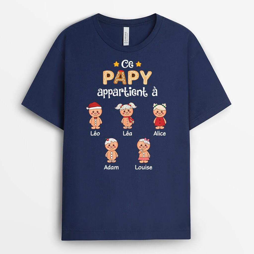 3068AFR1 ce papy appartient a version de biscuit au gingembre adorable tee shirt pour papy