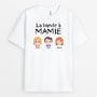 3069AFR1 la bande a mamie version enfant au visage rond t shirt pour mamie