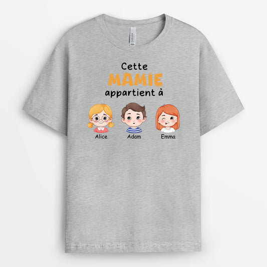 3071AFR2 ce papy appartient a version enfant au visage rond tee shirt papy personnalise