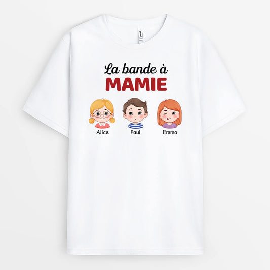 3074AFR1 la bande a mamie version visages ronds t shirt mamie personnalise