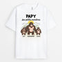 3078AFR1 papy des petits monstres singes t shirt papy personnalise