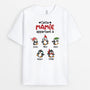 3079AFR1 cette mamie appartient a des manchots de noel t shirt personnalise mamie