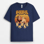 3085AFR2 la bande a papy lion retro t shirt personnalise papy