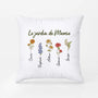 3097PFR1 le jardin de mamie retro coussin personnalise mamie