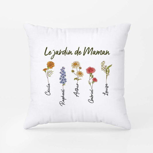 3097PFR2 le jardin de mamie retro coussin personnalise mamie
