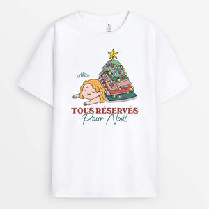 T-shirt Noël Femme 2025 Manches Courtes - Imprimé Festif, Coton Doux, Coupe Décontractée, Motifs Flocons Et Rennes