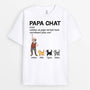 3133AFR1 definition de papa chat plus cool qui danse t shirt personnalise pour papa