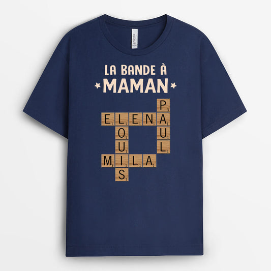 3142AFR2 la bande a mamie version mots croises t shirt grand mere personnalise