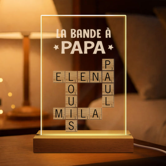 3142LFR1 veilleuse mot croise famille personnalise_ prenom la bande a papa maman 3142lcv5b_1