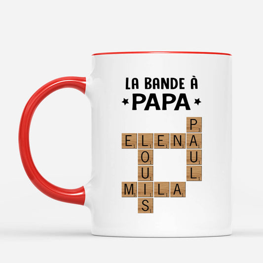 3142MFR2 la bande a papy avec mots croises mug pour papy personnalisee