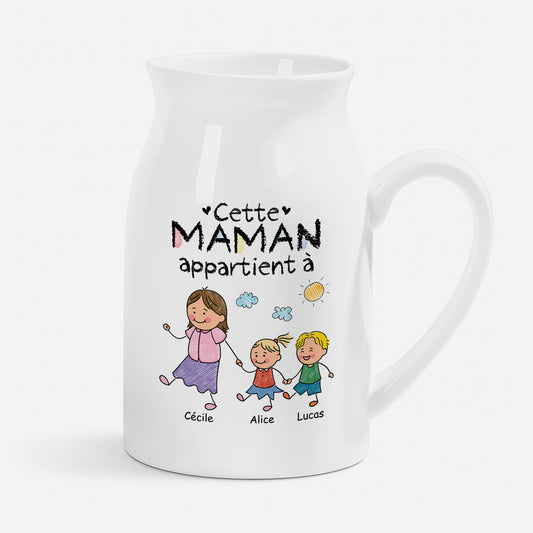 3175OFR1 vase a personnaliser la bande a maman mamie papa papy 3175o8p8a