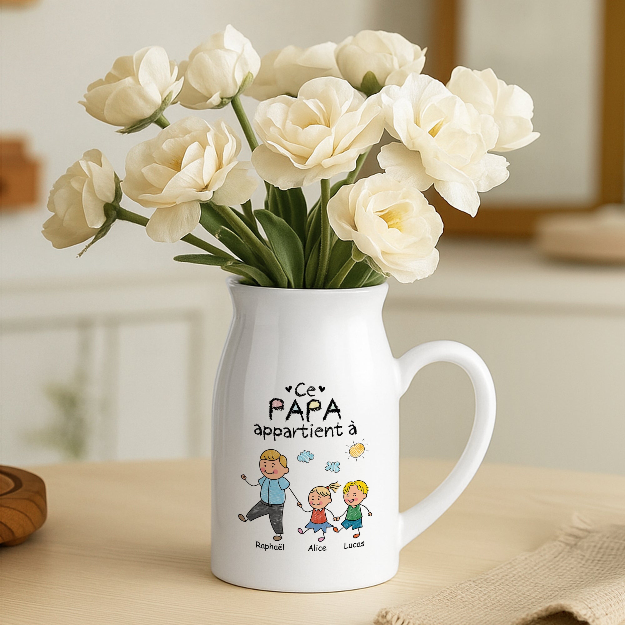 3175OFR2 vase a personnaliser la bande a maman mamie papa papy 3175o8p8a