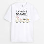 3181AFR1 la bande a mamie famille dours blancs version claire t shirt personnalise pour mamie