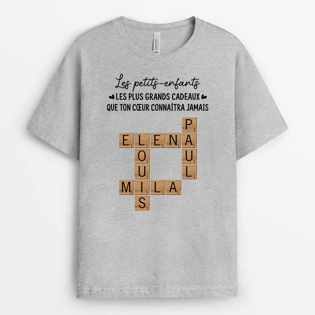 3192AFR1 le plus grand cadeau que ton coeur connaitra jamais t shirt mamie personnalise