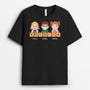 3204AFR2 papy version les petits enfants avec puzzle de mots tee shirt pour papy personnalise