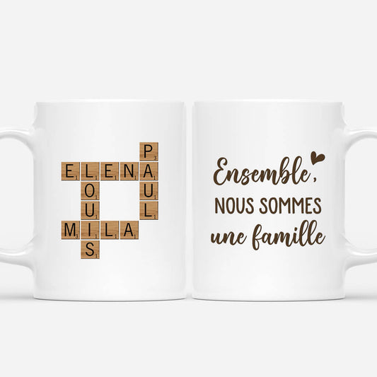 3221MFR1 ensemble nous formons une famille mug personnalise pour famille