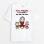 3233AFR2 mes pyjamas 20_ coton 80_ poils de chat version noel tee shirt personnalise chat