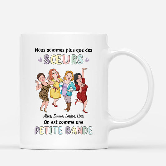 3257MFR1 nous sommes plus que des soeurs mug personnalise humour pour soeur