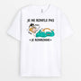 3270AFR1 je ne ronfle pas je ronronne avec chats espiegles tee shirt chat personnalise