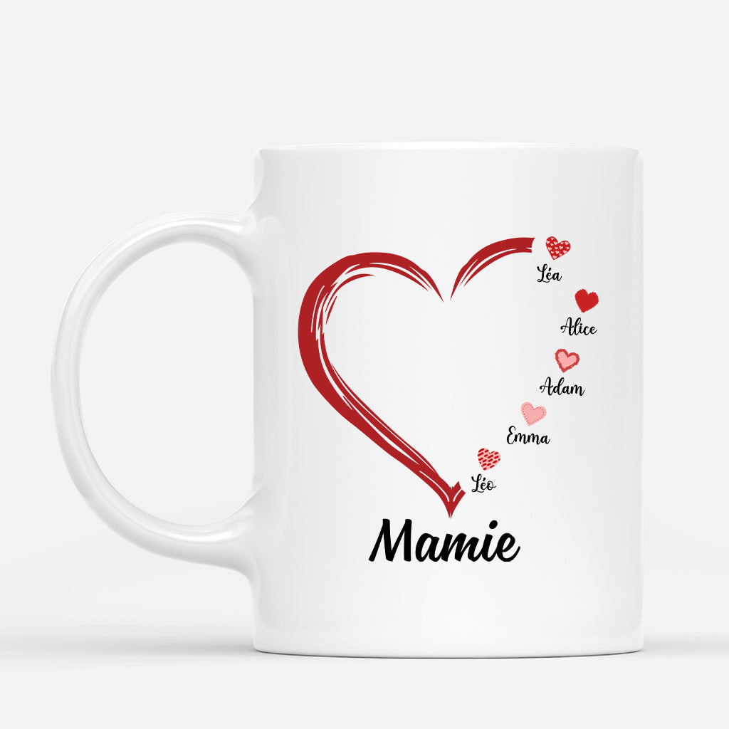 3279MFR1 mamie version coeurs noirs mug pour mamie personnalise_d7445129 f496 49c7 ba5e f0eee4de260c