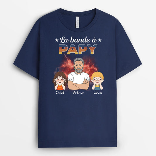 3281AFR1 ce papy appartient a avec les coeurs colores tee shirt papy personnalise