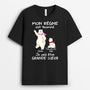 3284AFR1 mon regne est termine je vais etre grande soeur version ours blancs t shirt pour soeur personnalise