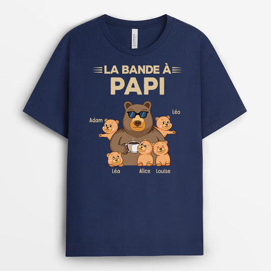 3287AFR1 la bande a papy ours cool et mignon tee shirt grand pere personnalise