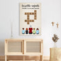3289CFR3 les petits enfants rendent la vie plus grande avec mots croises toile pour mamie personnalisable