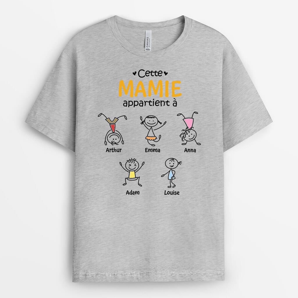 3291AFR1 ce papy appartient a version bonhommes allumettes tee shirt personnalisable papy