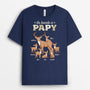 3293AFR1 la bande a papy cerf version carte tee shirt personnalise papy