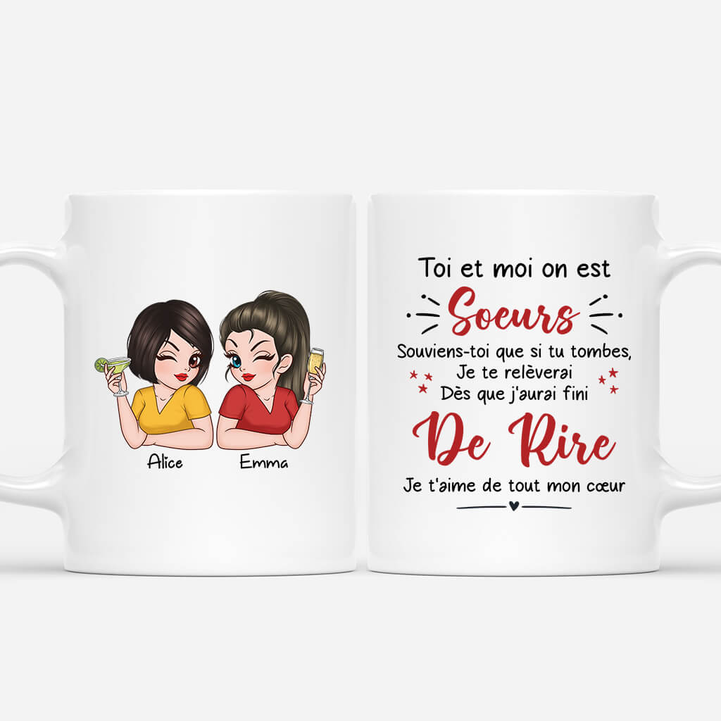 3297MFR1 toi et moi on est soeurs mug personnalise pour soeur