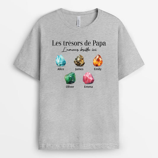 3305AFR2 les tresors de mamie version gemmes colorees t shirt personnalise mamie